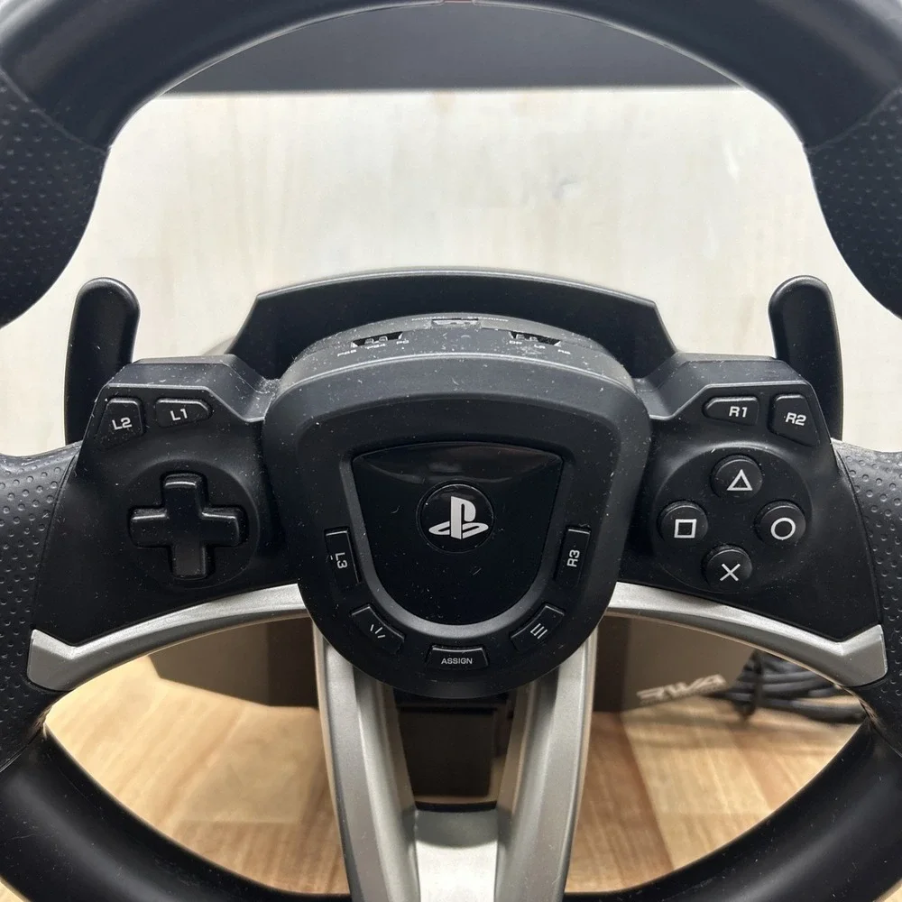 PlayStation RWA Steering Wheel Plus Pedals Compatible with PS5, PS4, PC Tested